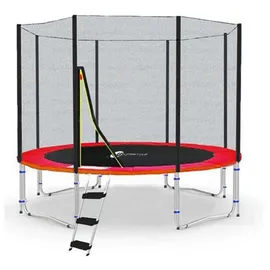 LifeStyle Proaktiv LifeStyle Classico Trampolin mit Netz außen - LS-C305-R - Ø 305cm - Rot - Rot