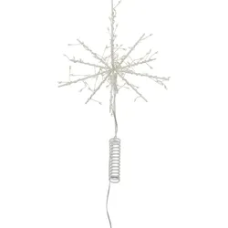 Glow Christbaumspitze weiß LED
