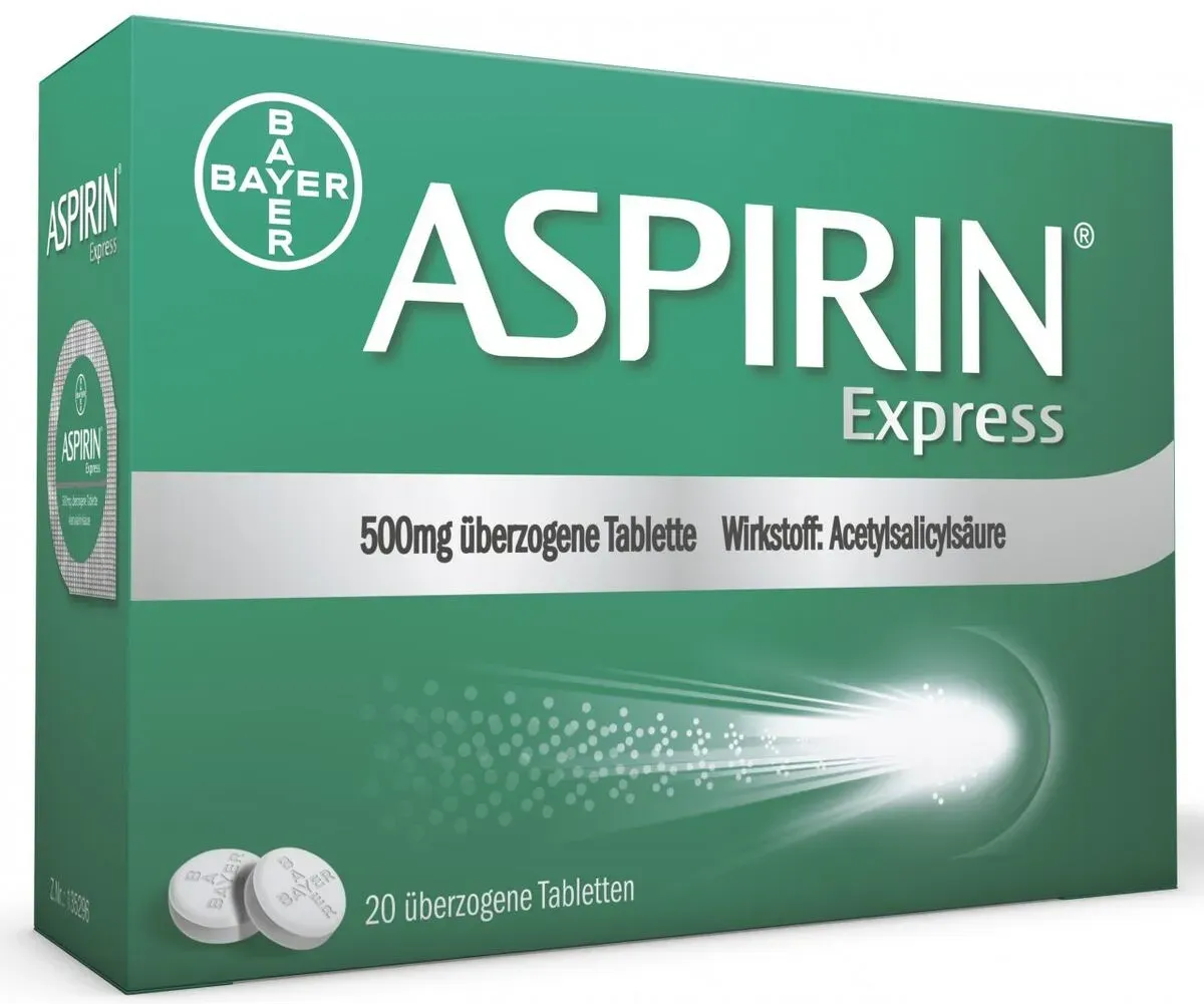 Aspirin® Express 500 mg überzogene Tablette 20 Stück