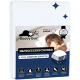 Beddy-Bye Matratzenschoner 180x200 Wasserdicht (2er Set) Oeko-Tex Zertifizierte Inkontinenzunterlage Waschbar wasserdichte Matratzenauflage 180x200 Nässeschutz Atmungsaktiv mit 4 Eckgummis