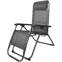 Mojawo Luxus Comfort Liegestuhl 67 x 175 x 108 cm schwarz