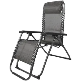 Mojawo Luxus Comfort Liegestuhl 67 x 175 x 108 cm schwarz