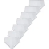 Jan Vanderstorm Slips unifarben weiß XL 7er Pack