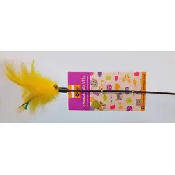 DINGO Katzenspielzeug, ein Stock mit einer Feder 55 cm