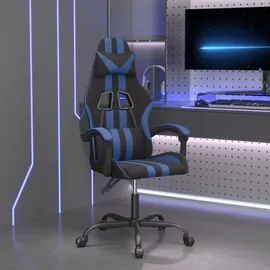 vidaXL Gaming-Stuhl Drehbar Blau