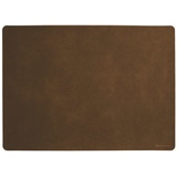 Asa Selection Tischset dark sepia soft leather placemats PU 78557076 - Braun