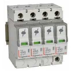 Legrand 412233 Überspannungsableiter Typ 2, 4P, IT-Systeme, 230/400 VAC, Imax 40 kA, (Uc)440 VAC 1