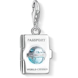 Thomas Sabo Damen Charm-Anhänger Passport Charm Club 925 Sterling Silber 1233-007-17