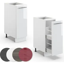 Vicco Apothekerschrank Fame-Line 30 x 51,6 x 82 cm Weiß Hochglanz
