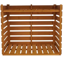 MCW Brennholzlager MCW-Q16 Holz 121 x 122 x 61 cm Braun