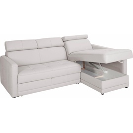 exxpo - sofa fashion Ecksofa »Arles, L-Form«, weiß