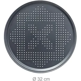 Relaxdays Pizzablech Set mit Ständer