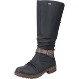 Rieker Damen Winterstiefel Z4792, Frauen Stiefel,uebergangsstiefel,Winterboots,schnürstiefel,warm,gefüttert,wasserdicht,schwarz (00),39 EU, / 6 UK - 39