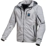 Macna Breeze Motorrad Zip Hoodie, grau, Größe 2XL für Männer