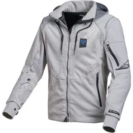 Macna Breeze Motorrad Zip Hoodie, grau, Größe 2XL für Männer