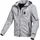Macna Breeze Motorrad Zip Hoodie, grau, Größe 2XL für Männer
