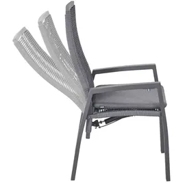 LC Garden Diwo Gartenstuhl 63 x 57 x 107 cm grau 1 St.