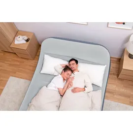 BESTWAY Tritech Doppelluftbett SleekFlowTM mit Kopfteil & integrierter Elektropumpe 226 x 152 x 84 cm