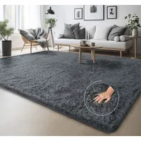 MY HOME Hochflor-Teppich »Serville«, rechteckig, 37 mm Höhe, Kuschelteppich,