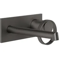GESSI Anello, Unterputz-Einhebel-Waschtischmischer 160-130mm - Metall schwarz gebürstet