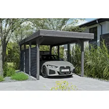 SKANHOLZ Friesland Hybrid Set 11 3,14 x 5,55 m schiefergrau inkl. Rück- und Seitenwände