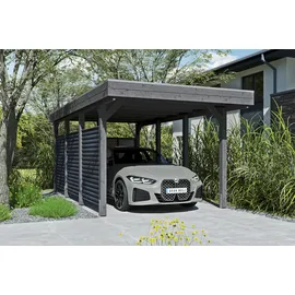 SKANHOLZ Friesland Hybrid Set 11 3,14 x 5,55 m schiefergrau inkl. Rück- und Seitenwände