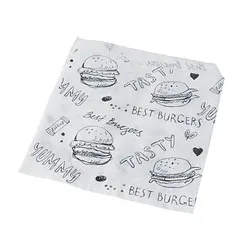 1.000 PAPSTAR Burger-Tüten 13,0 x 13,5 cm