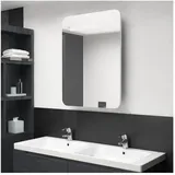 vidaXL LED-Spiegelschrank 60 cm weiß