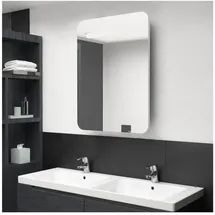vidaXL LED-Spiegelschrank 60 cm weiß