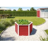 Weka Hochbeet Element 120 x 120 x 69 cm Rot