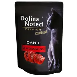 Dolina Noteci Premium Nassfutter für sterilisierte Katzen - Rindfleischgericht 85g