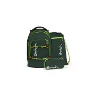 Satch Pack Schulrucksack Set Green Explorer