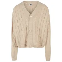 URBAN CLASSICS Boxy Cardigan - Khaki - 3XL