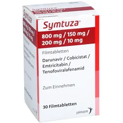SYMTUZA 800 mg/150 mg/200 mg/10 mg Filmtabletten 30 St