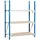 Proregal Weitspannregal MAXIMUS Grundregal HxBxT 250x150x80cm | 6 Ebenen | Spanplatten-Fachboden | Fachlast 475kg | Lichtblau/Lichtgrau