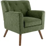 CLP Sessel Kioni Cord 72 x 80 x 74 cm Grün