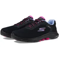 Skechers Women's Go Walk 7 - Cosmic Waves Athletic Walking Sneaker, Schwarz/Multi, 41 EU - 41 EU
