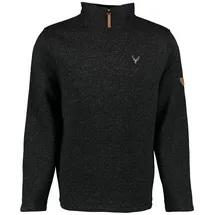 OS-TRACHTEN OS Trachten Strickfleece Troyer schwarz, Größe 4XL