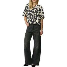 s.Oliver Strukturierte Bluse mit Halbarm im O-Shape schwarz 40