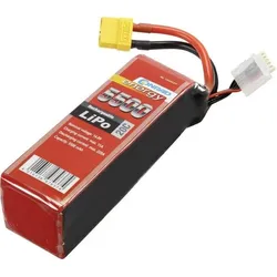 Modellbau-Akkupack (LiPo) 14.8V 5500 mAh Zellen-Zahl: 4 20 C Softcase XT90