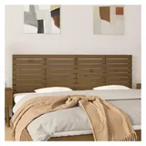 vidaXL Wand-Kopfteil Honigbraun 166x3x63 cm Massivholz Kiefer