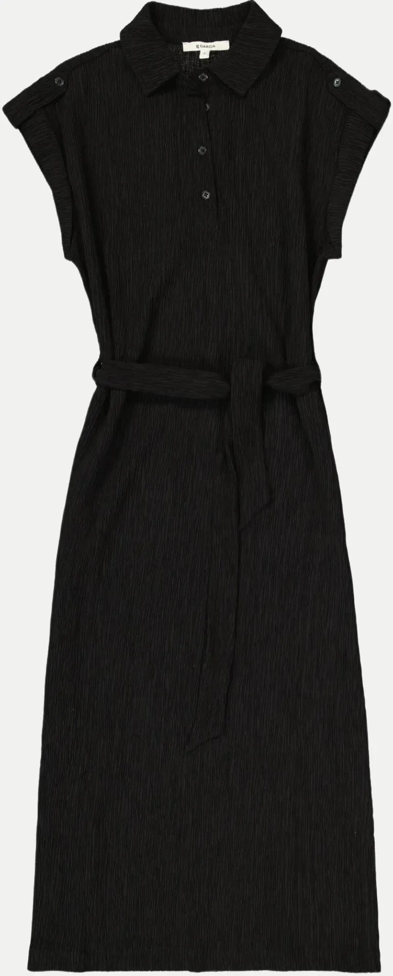 Hemdblusenkleid Schwarz XS