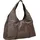 LES VISIONNAIRES Paz Essential Silky Schultertasche 46 cm Chocolate