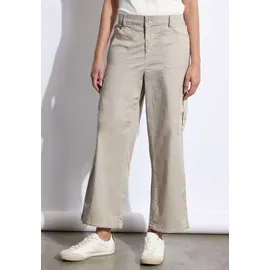 street one studio Paperbag-Hose High Waist Beige 44