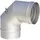 OEG Ofenrohrbogen Metall Ø 130 mm 90° Silber