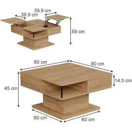 Vicco Movira Goldkraft Eiche 80 x 45 cm