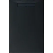 Bernstein Lavoa Flach Mineralguss Steinoptik Anthrazit Matt 100x140cm