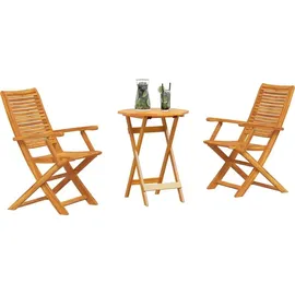 vidaXL Bistroset 3-tlg. Braun