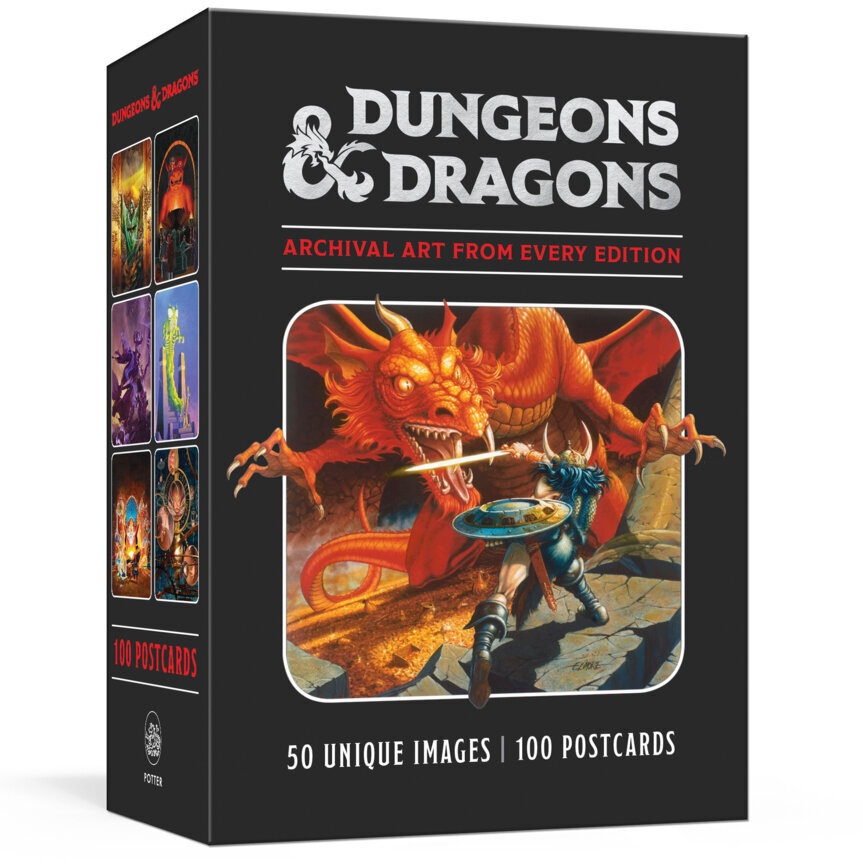 Dungeons & Dragons 100 Postcards: Archival Art From Every Edition - Official Dungeons & Dragons Licensed