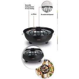 Alpina Tischgrill 1250 W schwarz